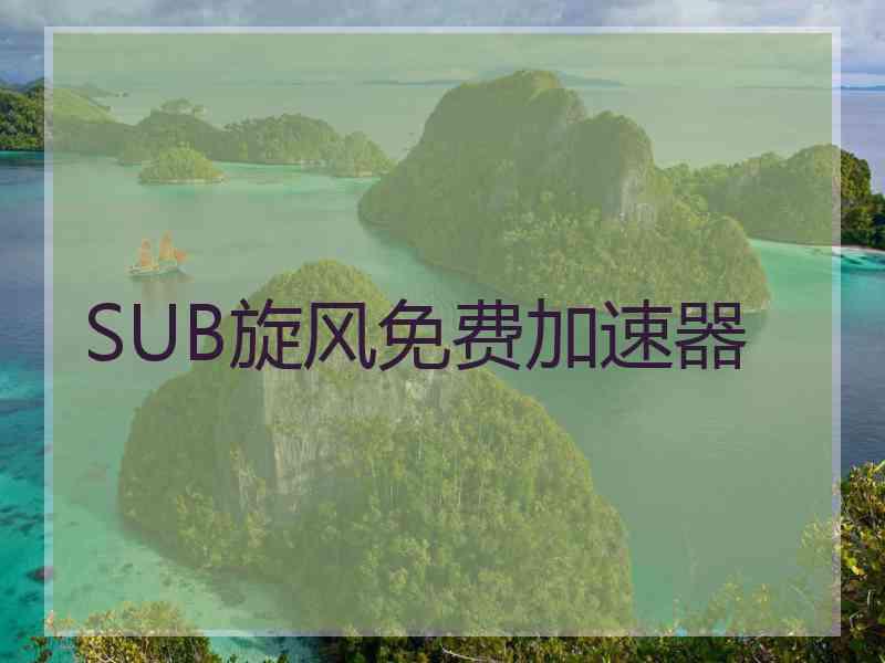 SUB旋风免费加速器