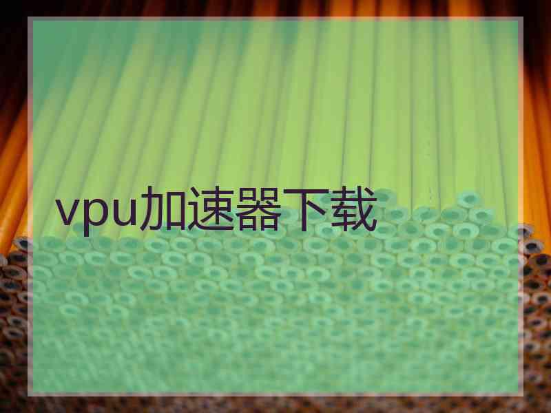 vpu加速器下载