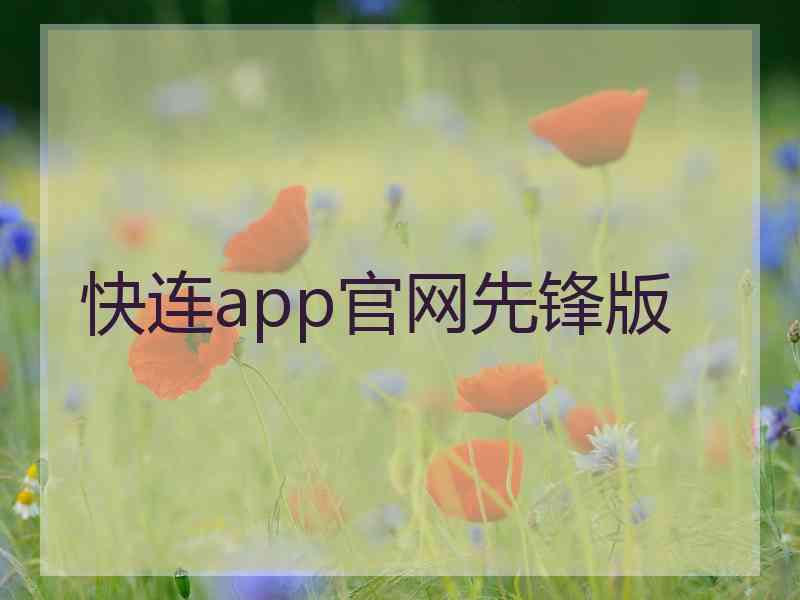 快连app官网先锋版