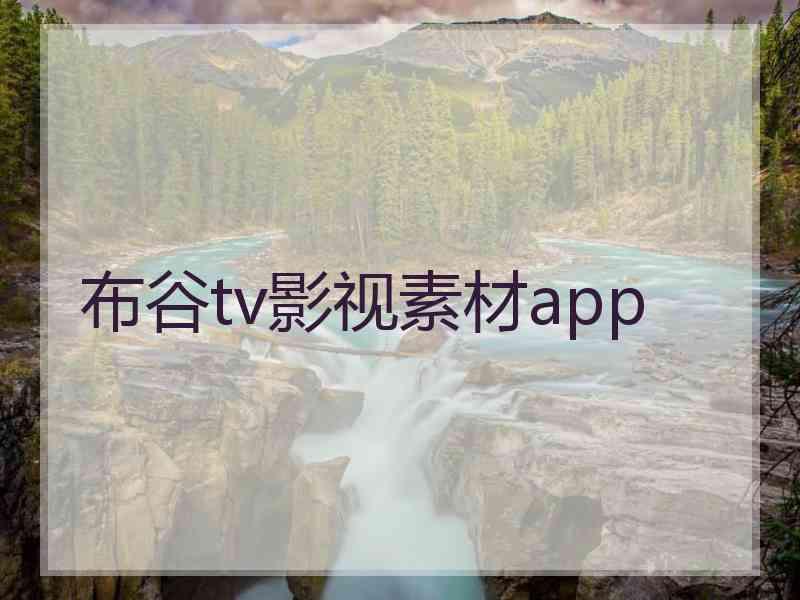 布谷tv影视素材app