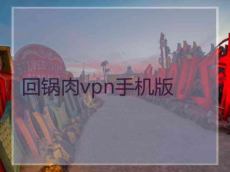 回锅肉vpn手机版