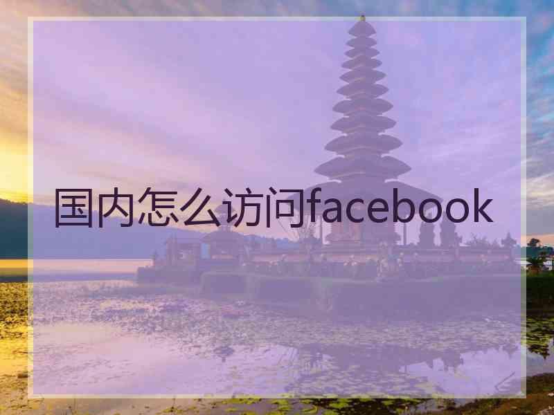 国内怎么访问facebook