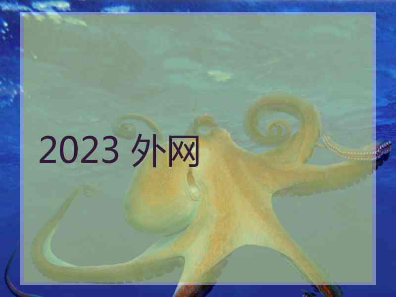 2023 外网