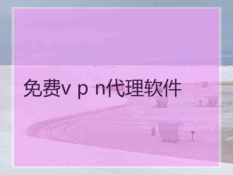 免费v p n代理软件