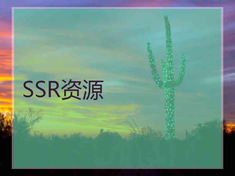 SSR资源