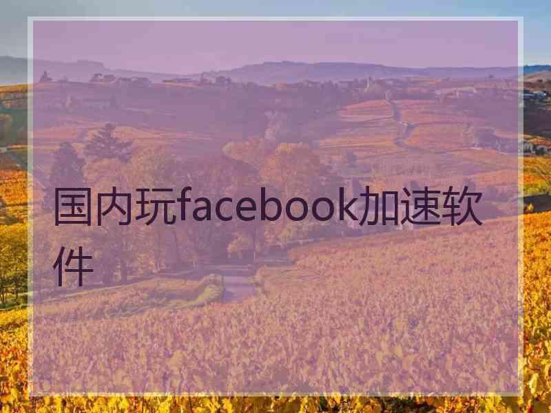 国内玩facebook加速软件