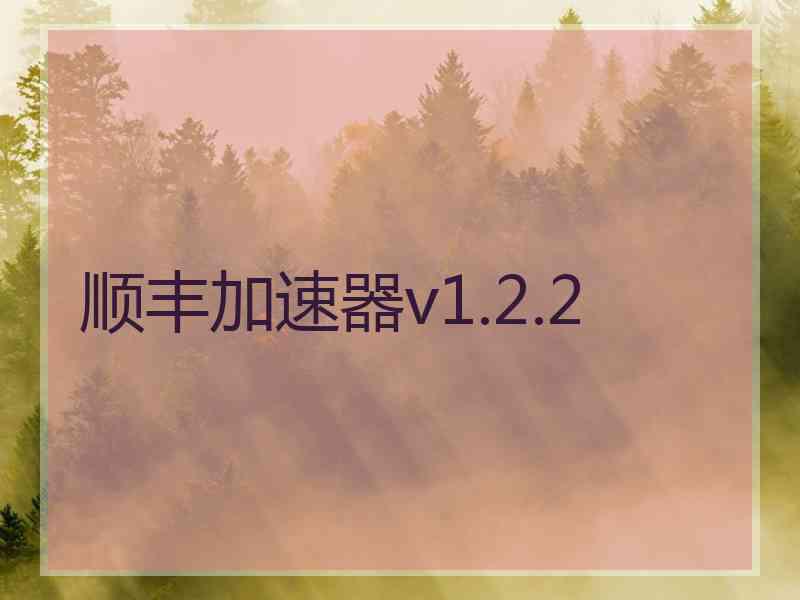 顺丰加速器v1.2.2