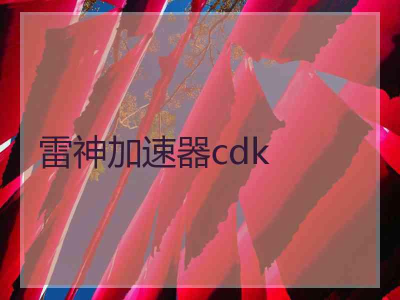 雷神加速器cdk