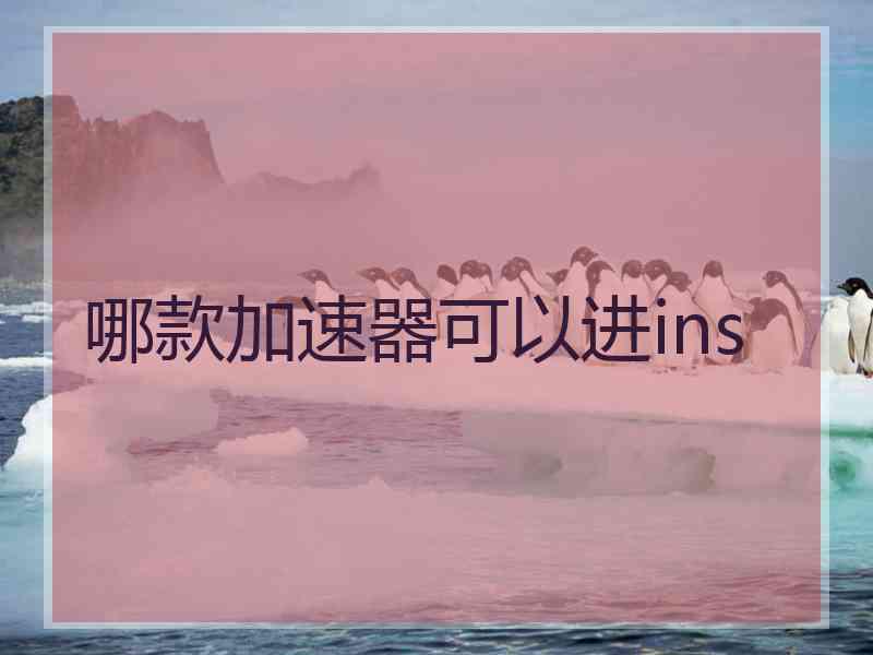 哪款加速器可以进ins