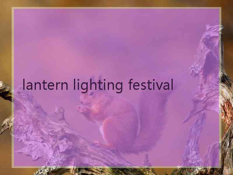 lantern lighting festival