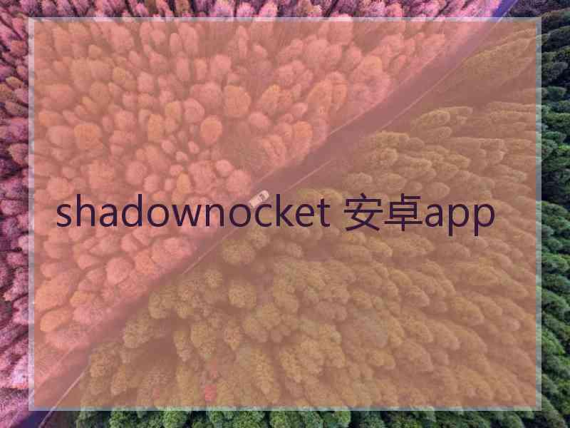 shadownocket 安卓app