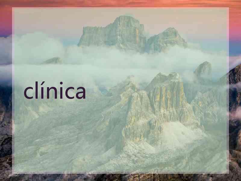 clínica