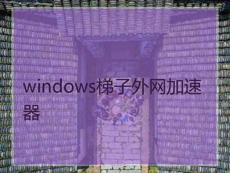 windows梯子外网加速器