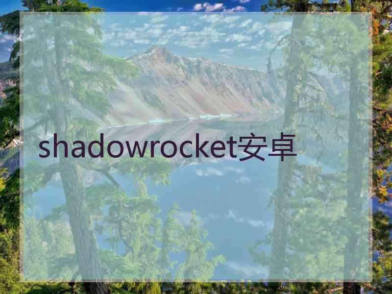 shadowrocket安卓