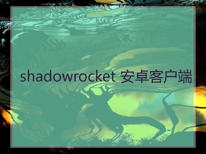 shadowrocket 安卓客户端