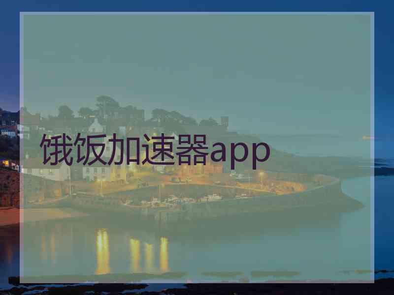 饿饭加速器app