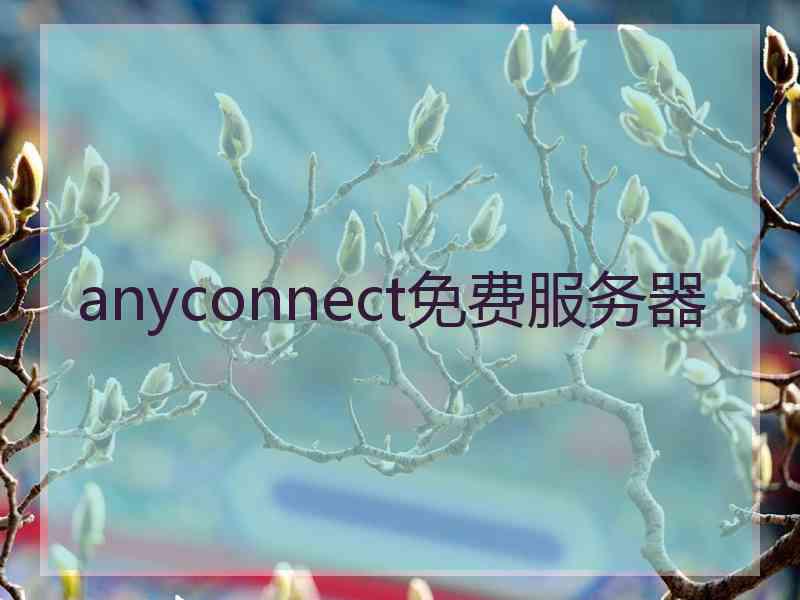 anyconnect免费服务器