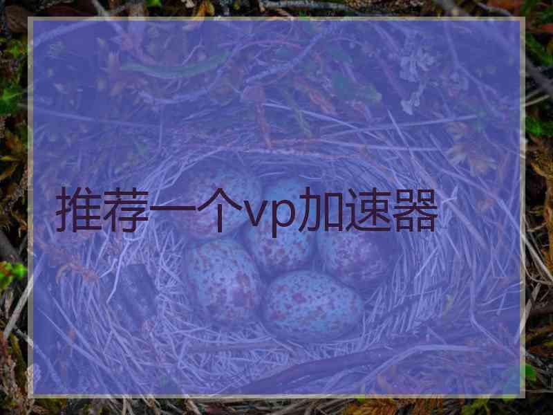 推荐一个vp加速器