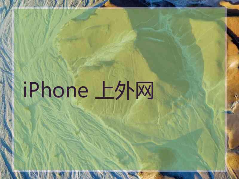 iPhone 上外网