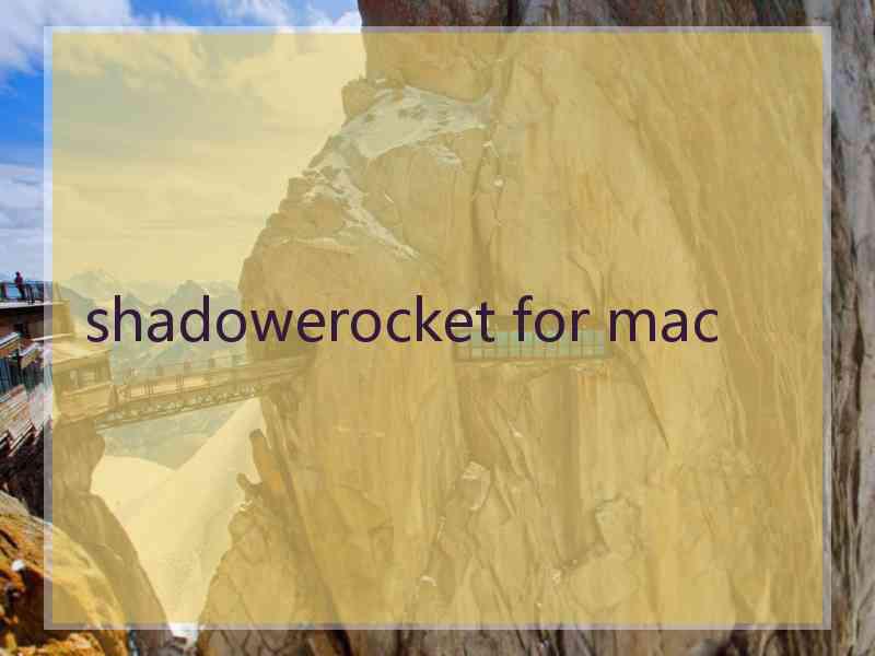 shadowerocket for mac