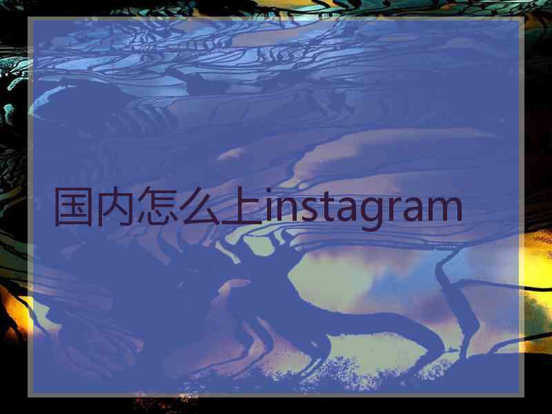 国内怎么上instagram