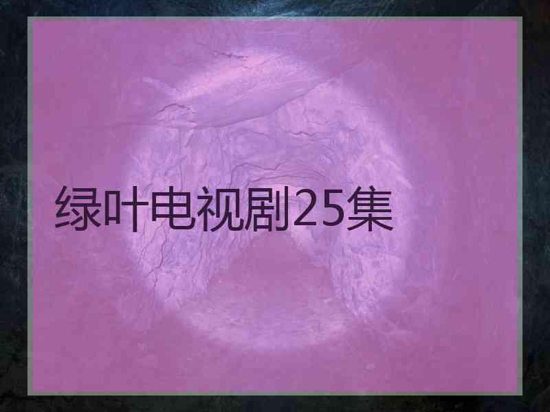 绿叶电视剧25集