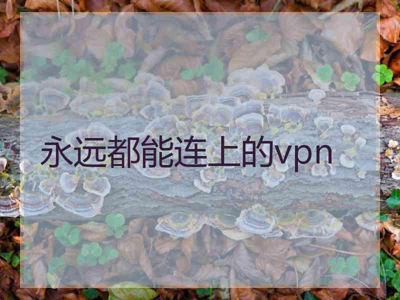 永远都能连上的vpn