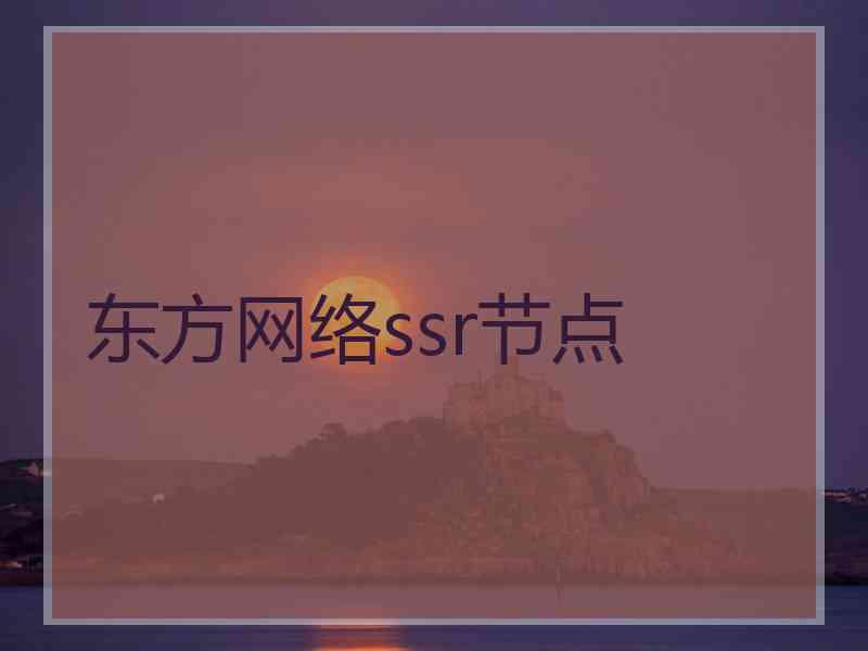 东方网络ssr节点