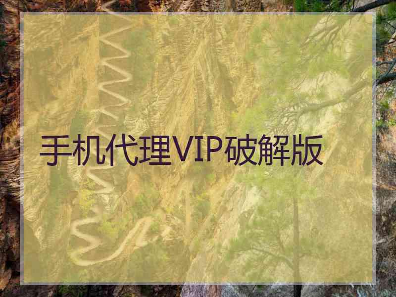 手机代理VIP破解版