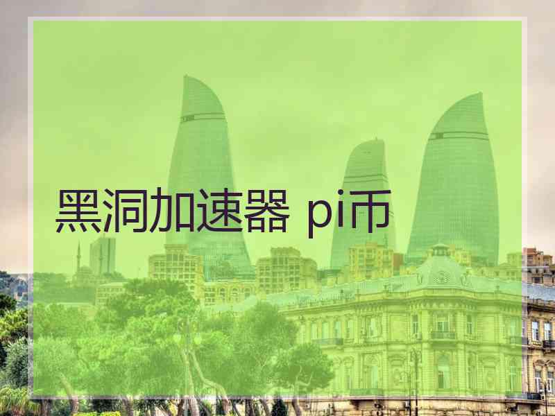 黑洞加速器 pi币