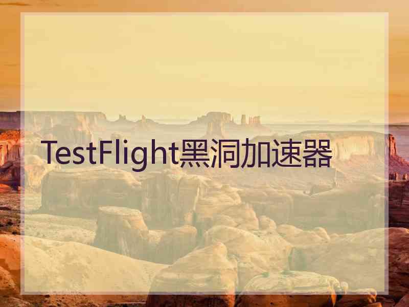 TestFlight黑洞加速器