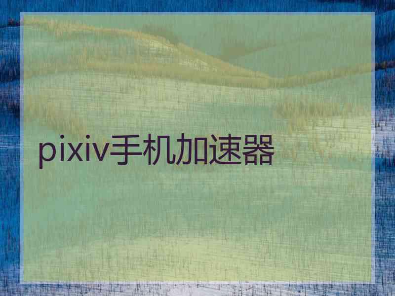 pixiv手机加速器