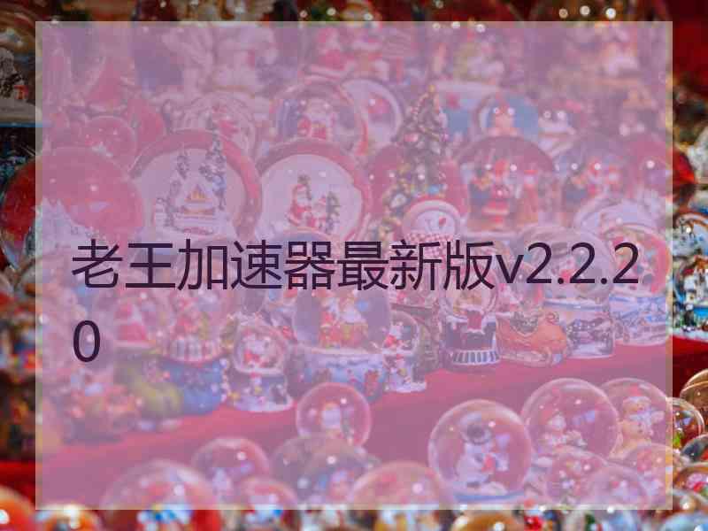 老王加速器最新版v2.2.20