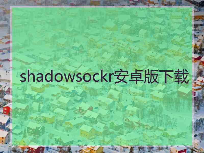 shadowsockr安卓版下载